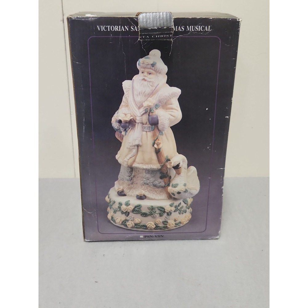 Victorian Porcelain Santa Music Box 1994 Works - Picture 13 of 16